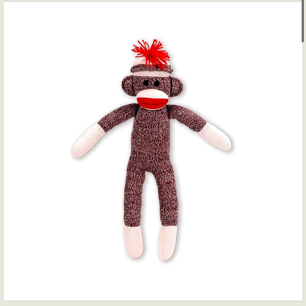 Sock Monkey-  Plush Item